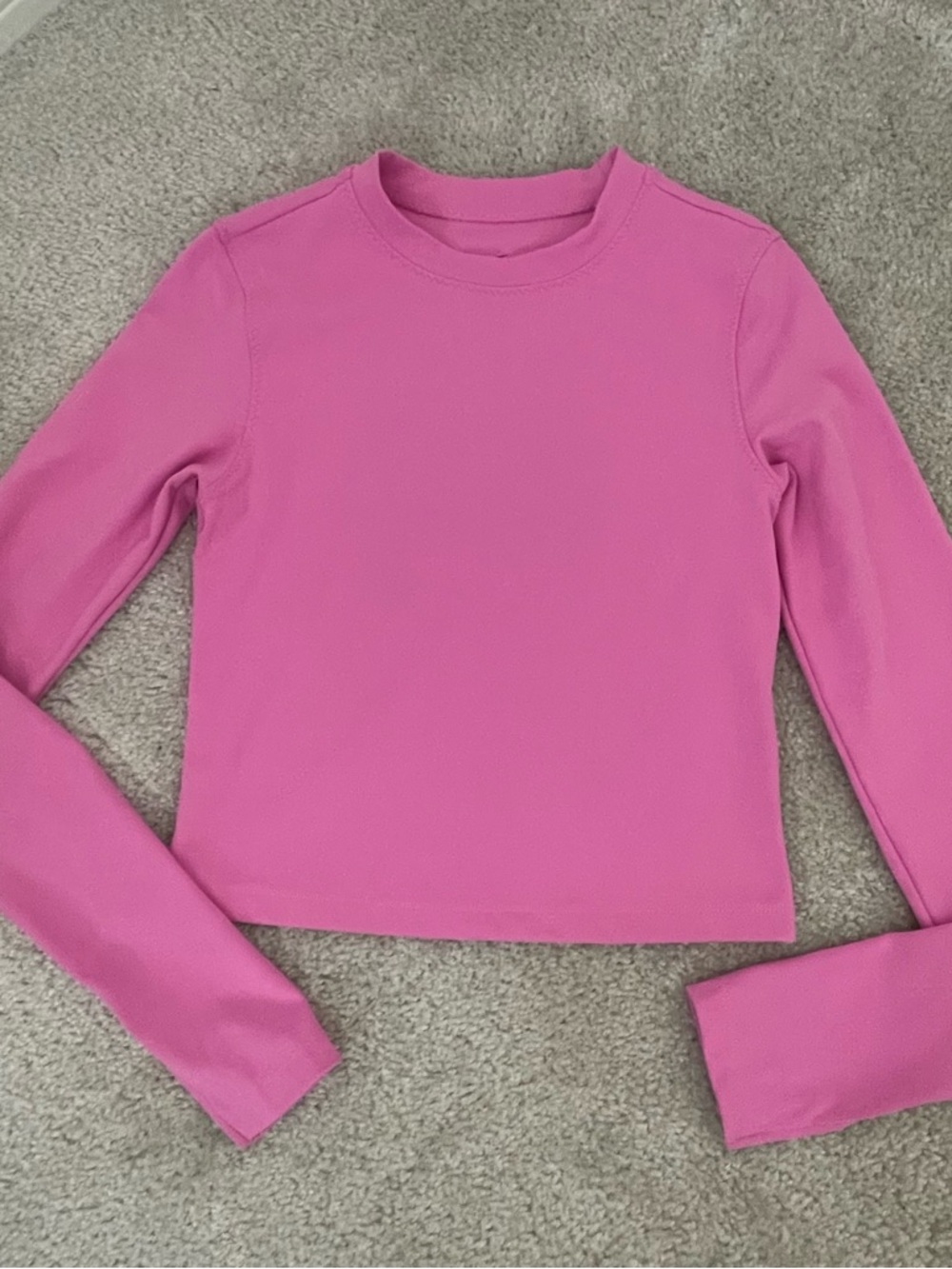 Nike Bright Pink Long Sleeve Althletic Top